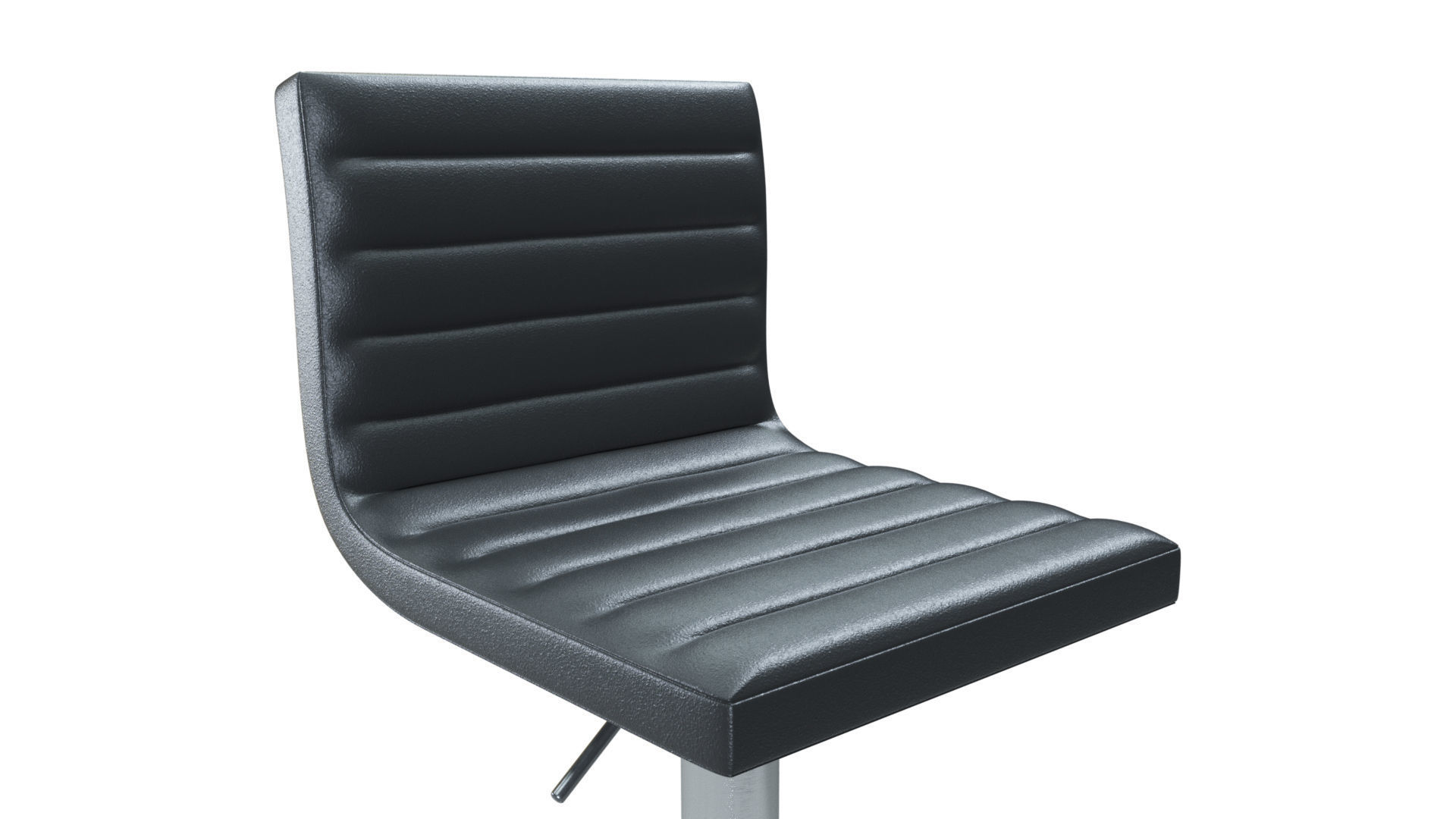 Bar Stool Low-poly 3D model_2