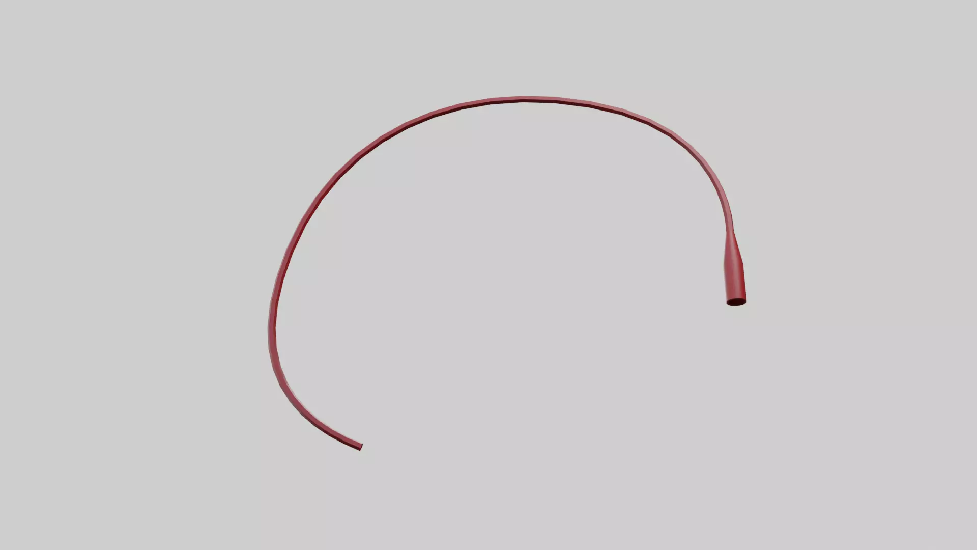 Rectal Cannula Size 10-16 fr Low-poly 3D model
