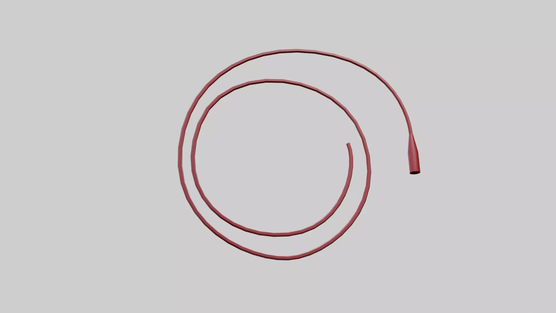 Rectal Cannula Size 20-26 fr Low-poly 3D model_0