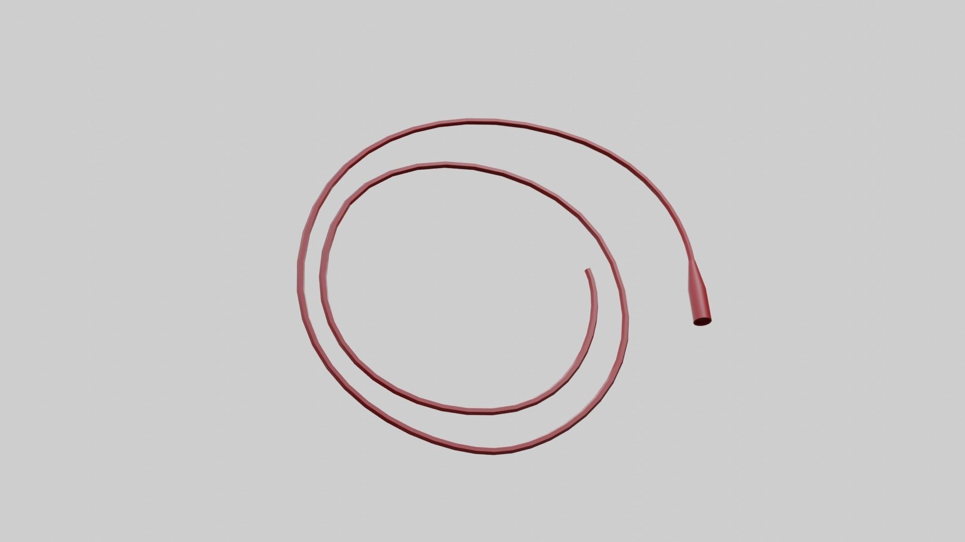 Rectal Cannula Size 20-26 fr Low-poly 3D model_2