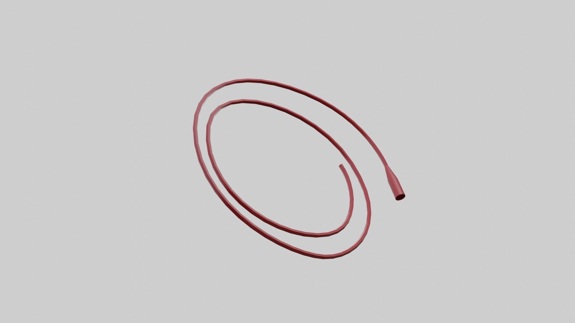 Rectal Cannula Size 20-26 fr Low-poly 3D model_3