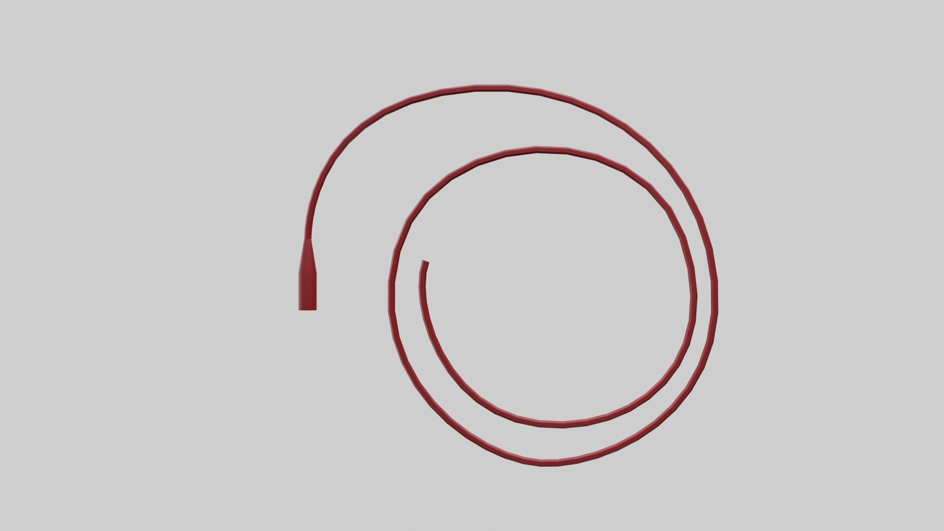 Rectal Cannula Size 20-26 fr Low-poly 3D model_4