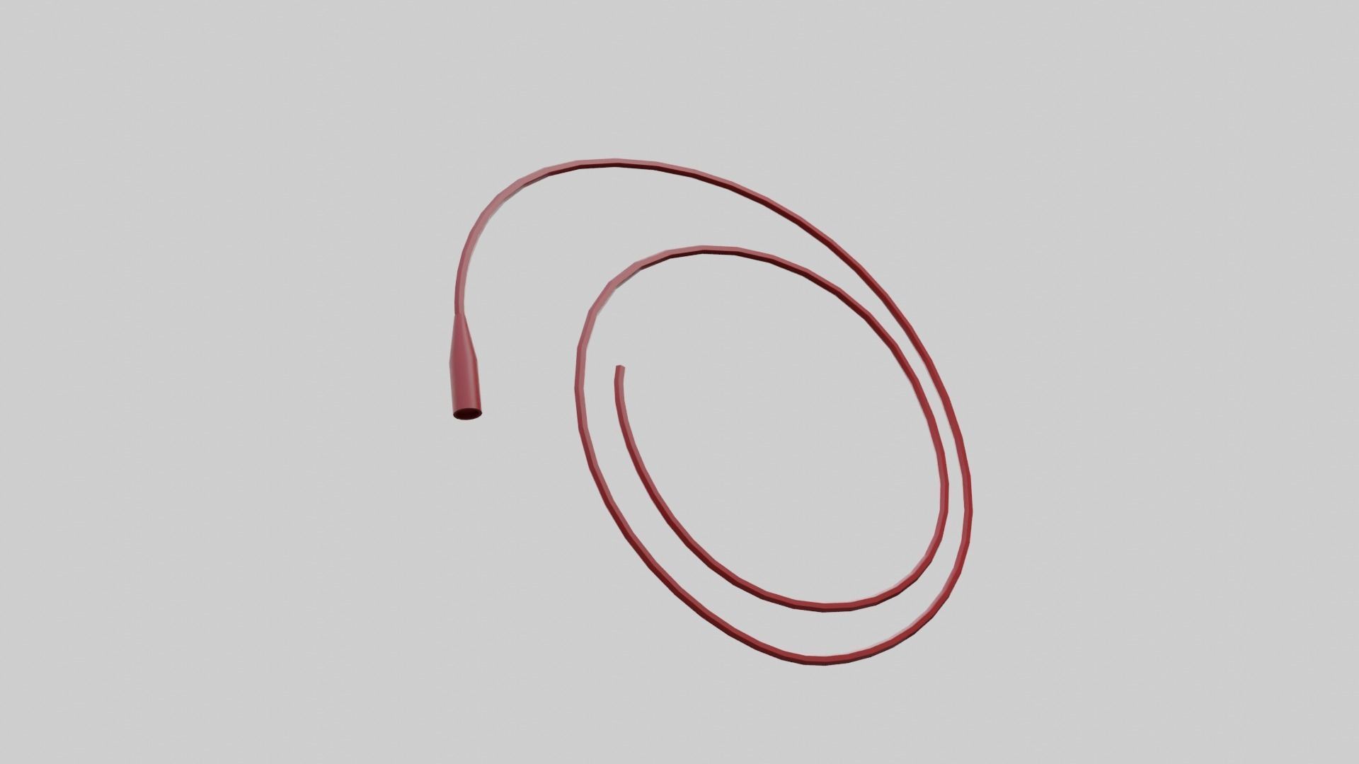 Rectal Cannula Size 20-26 fr Low-poly 3D model_5