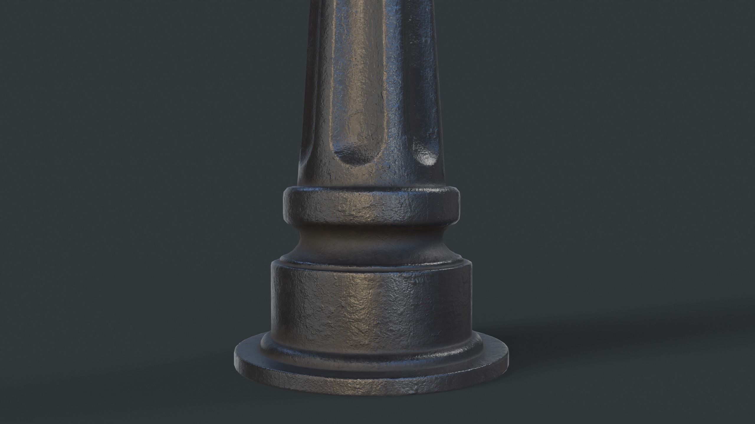 Street Bollard 06 PBR Game Ready Low-poly 3D model_16