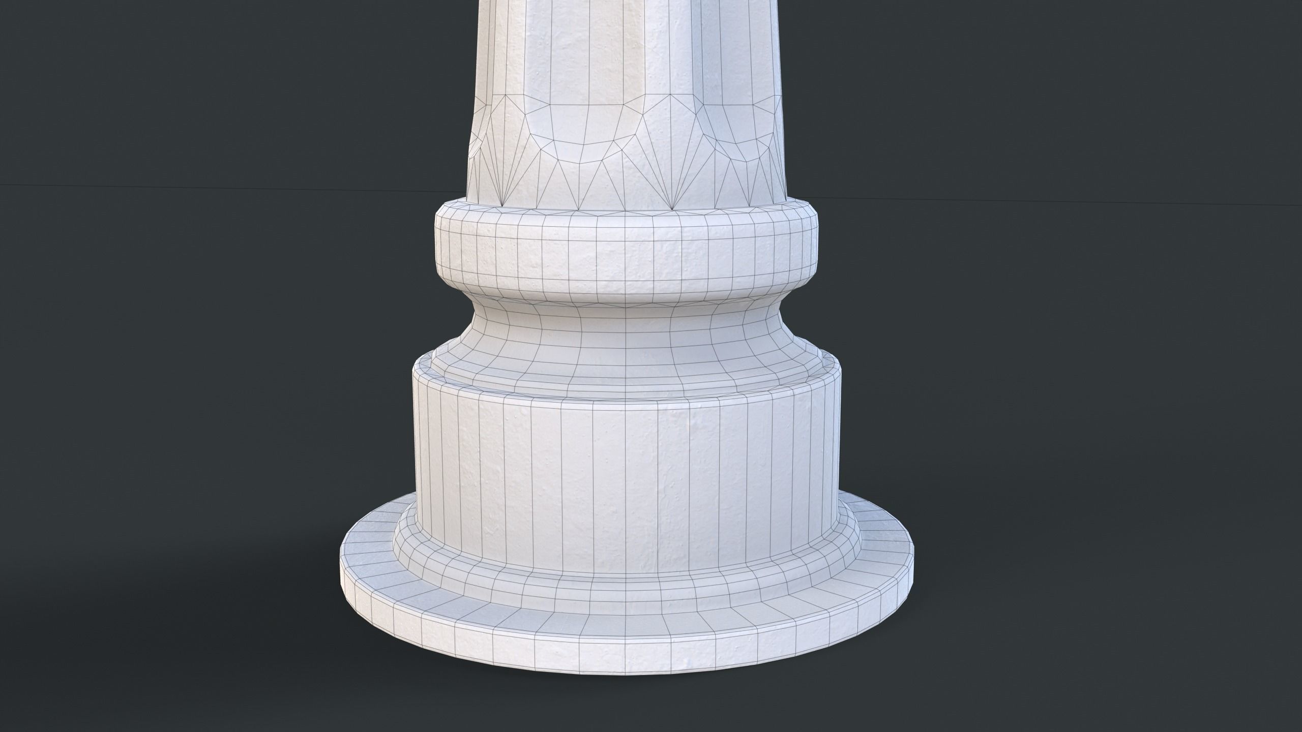 Street Bollard 06 PBR Game Ready Low-poly 3D model_19