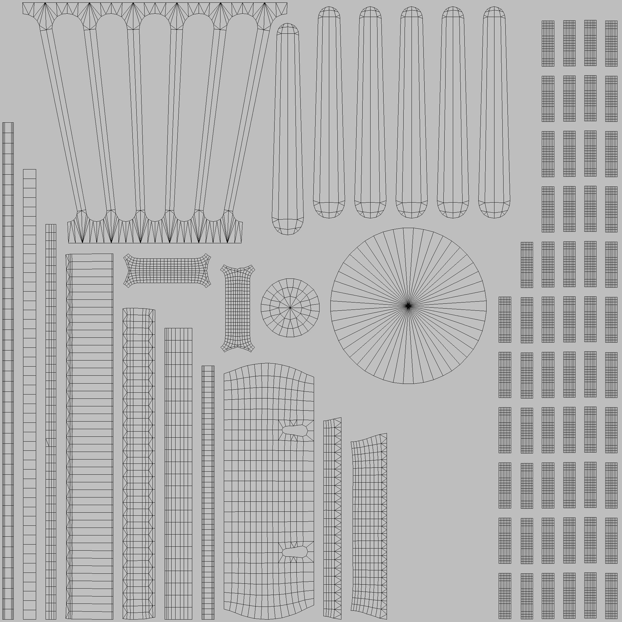 Street Bollard 06 PBR Game Ready Low-poly 3D model_20