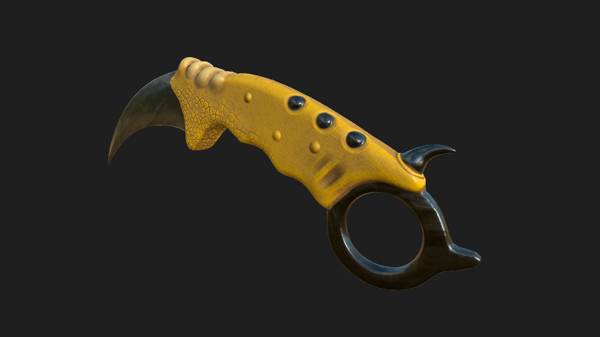 Karambit Eagle Claw Low-poly 3D model_3