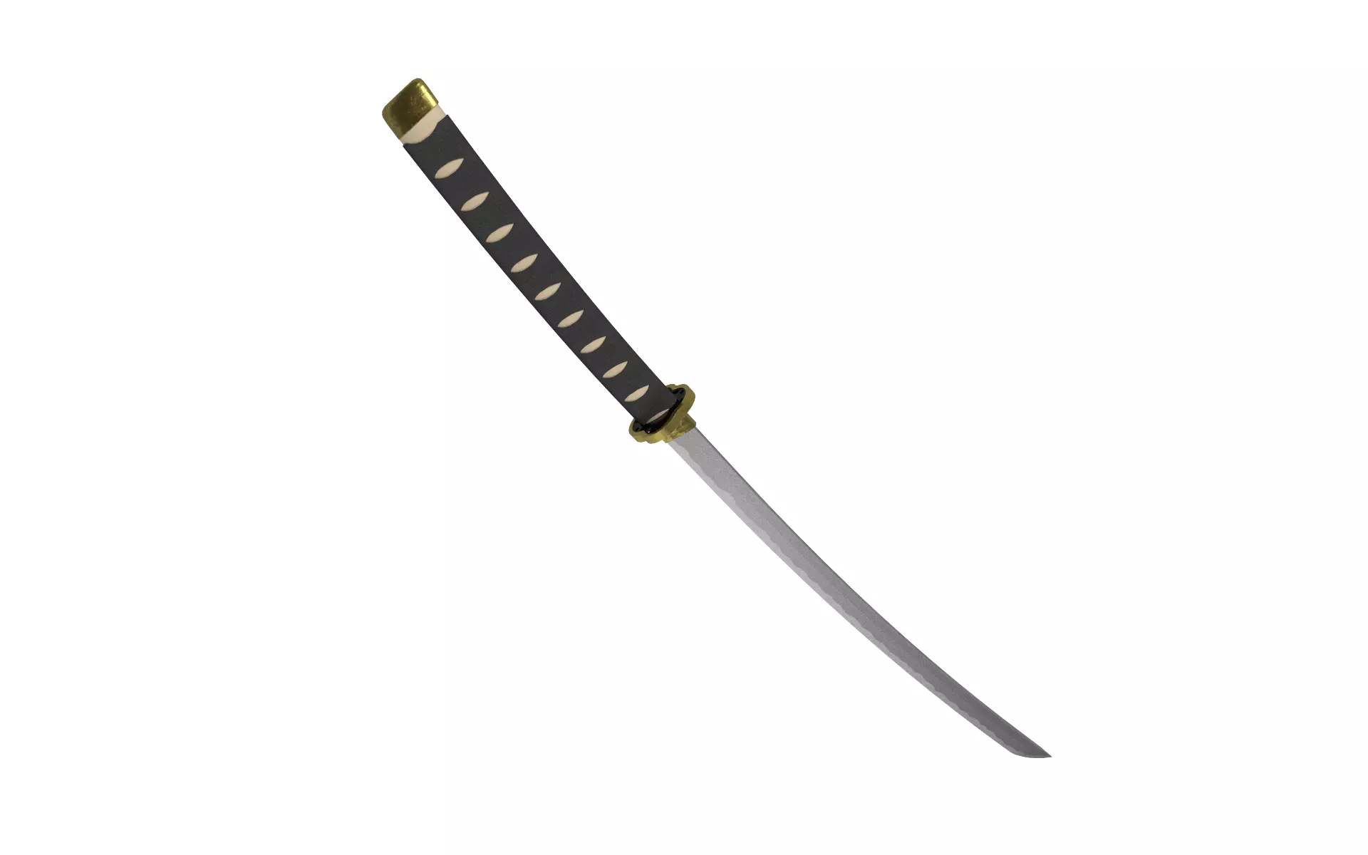 Katana Low-poly 3D model_0