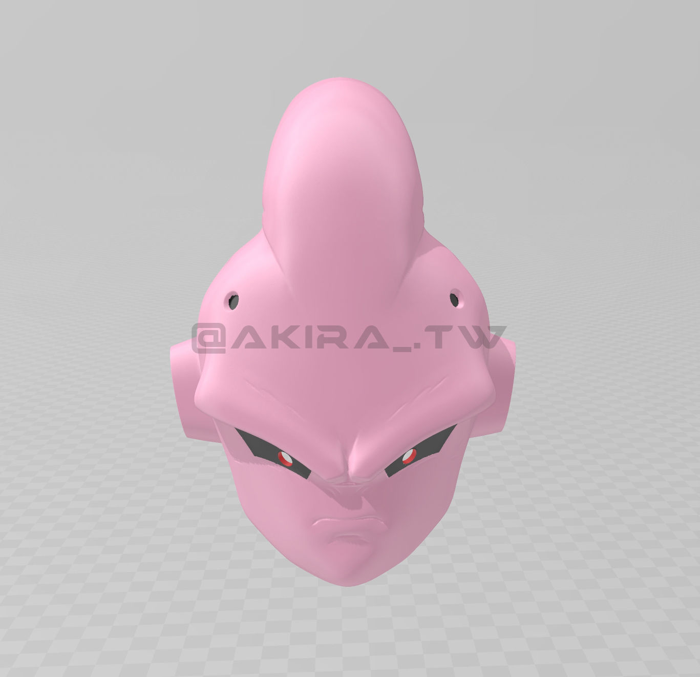 Kid Buu Helmet Dragon Ball Cosplay 3D print model_5