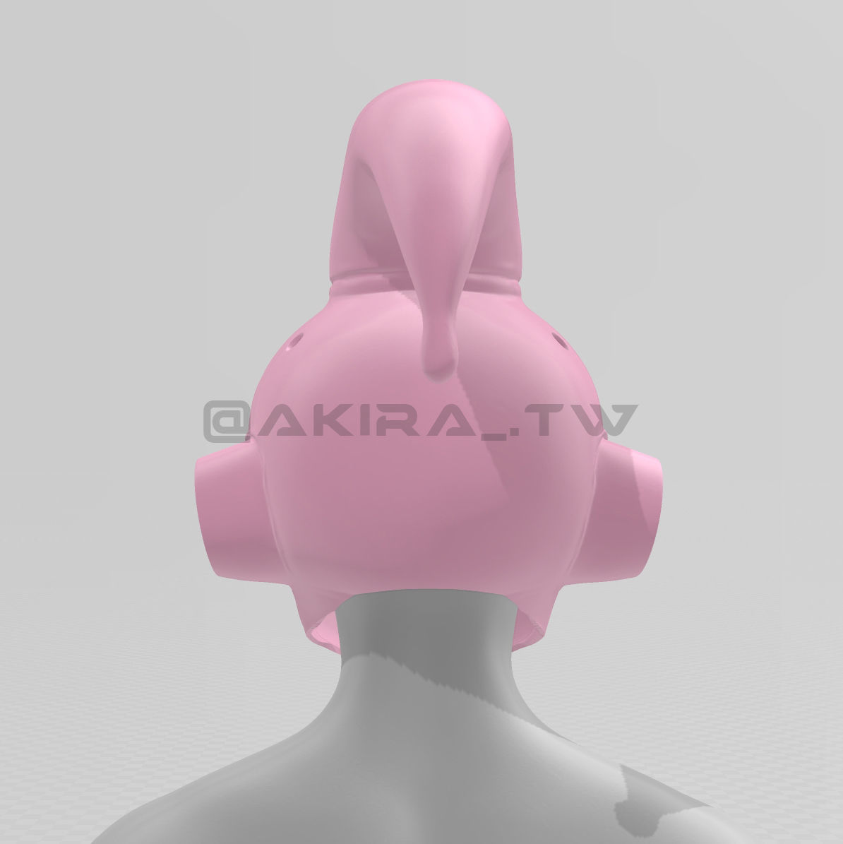 Kid Buu Helmet Dragon Ball Cosplay 3D print model_4