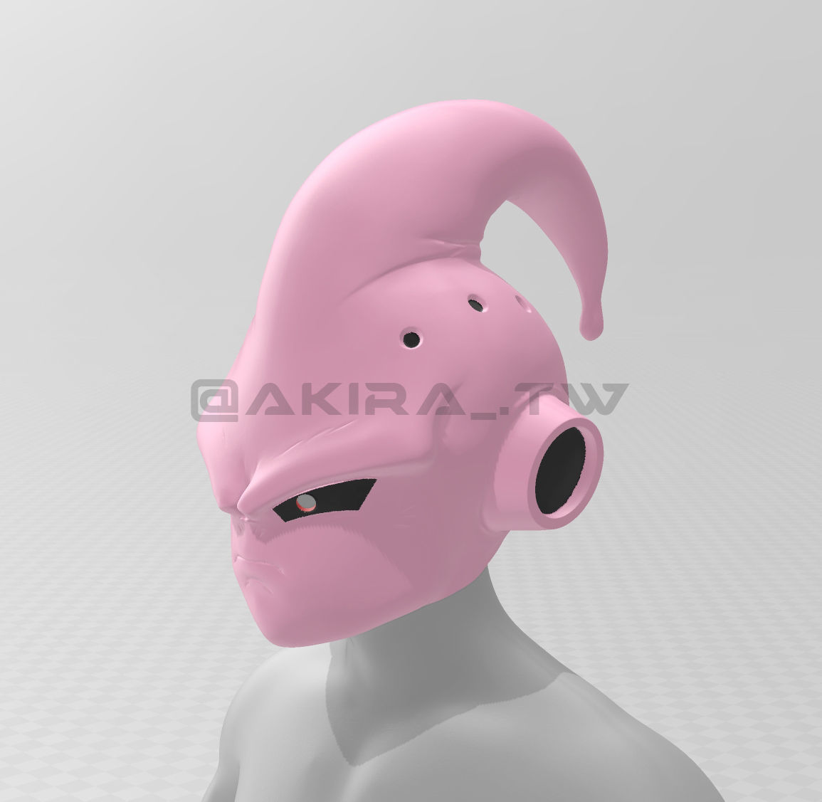 Kid Buu Helmet Dragon Ball Cosplay 3D print model_1