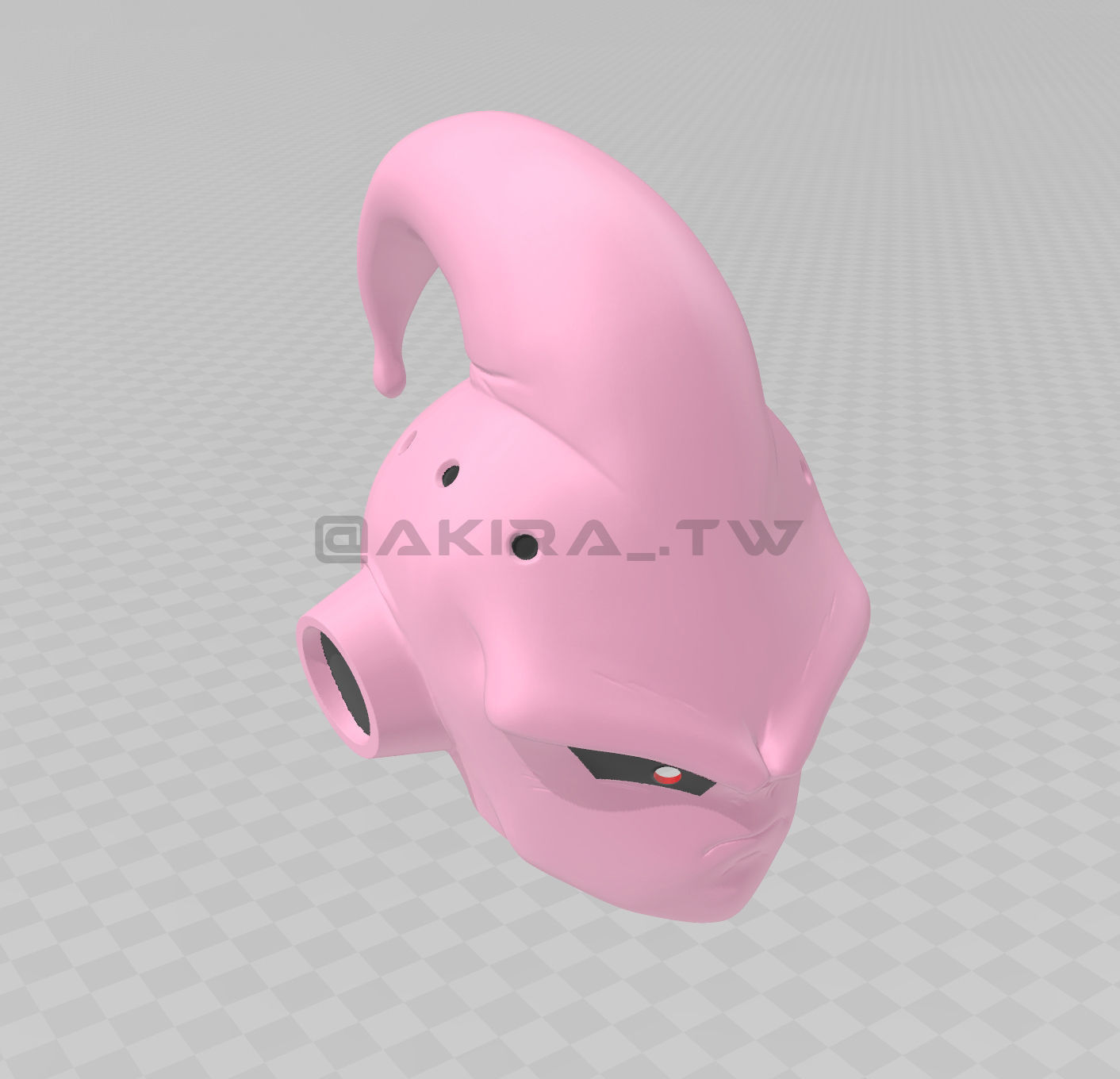 Kid Buu Helmet Dragon Ball Cosplay 3D print model_6