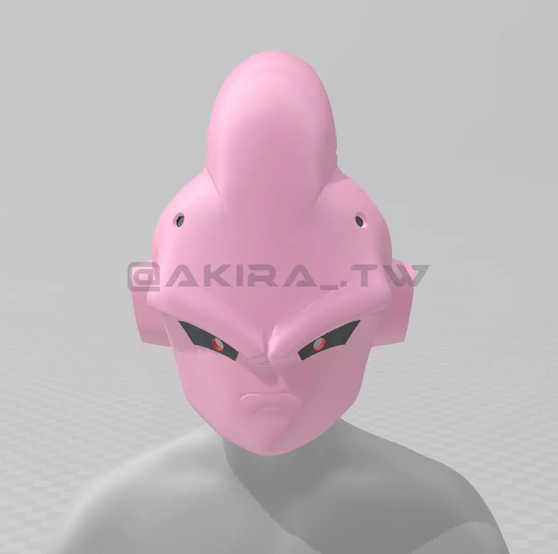 Kid Buu Helmet Dragon Ball Cosplay 3D print model_0