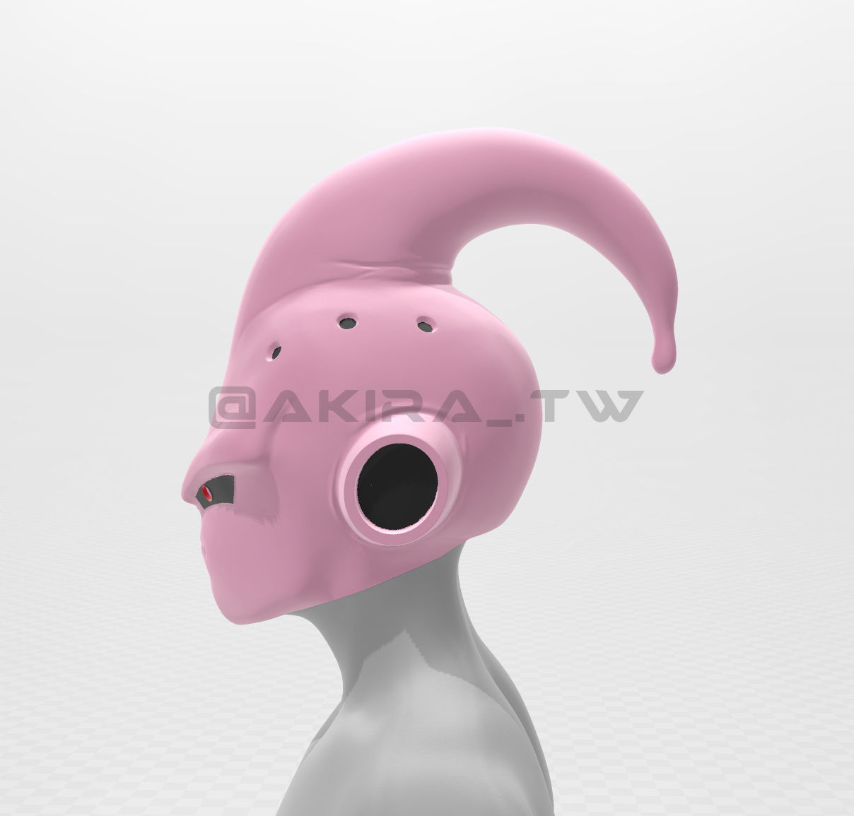 Kid Buu Helmet Dragon Ball Cosplay 3D print model_2