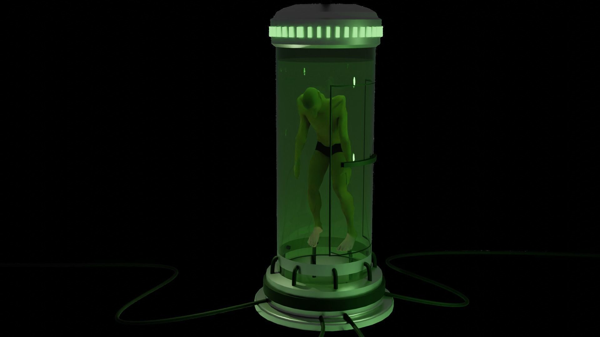 Cloning Chamber Low-poly 3D model_6