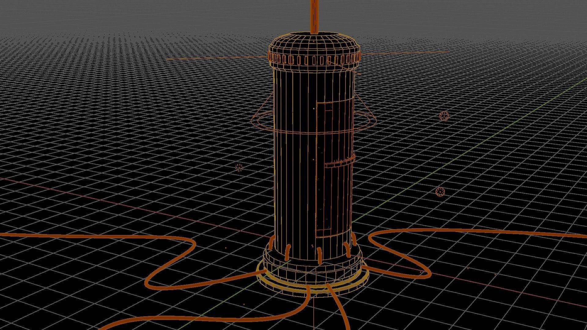 Cloning Chamber Low-poly 3D model_7