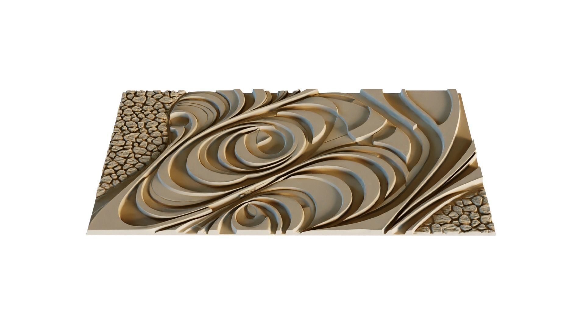 mural decor set wall panel 22 3D model_3