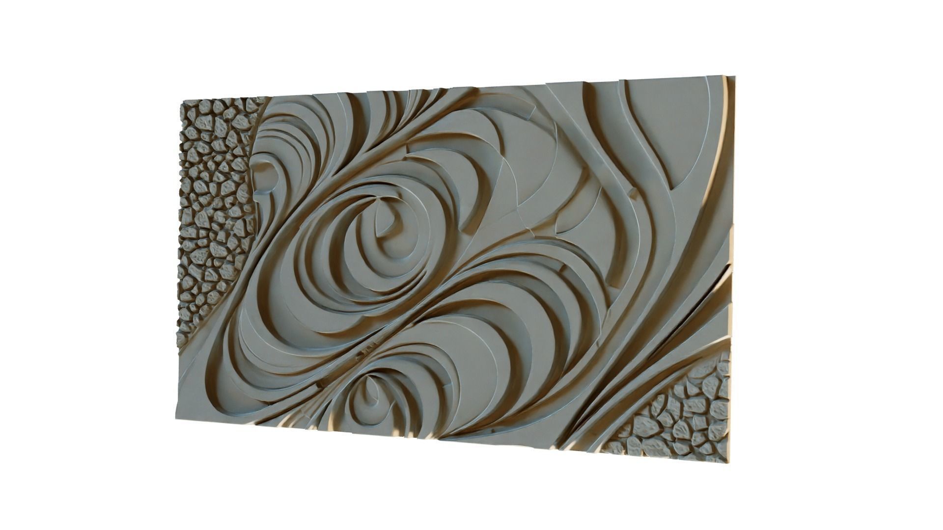 mural decor set wall panel 22 3D model_7