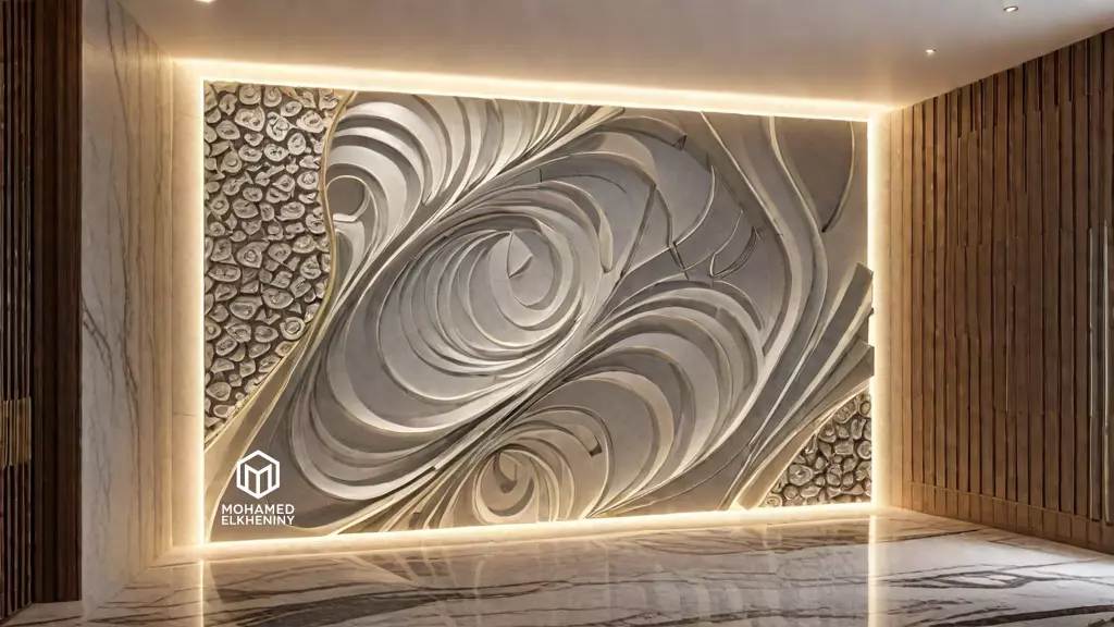 mural decor set wall panel 22 3D model_0