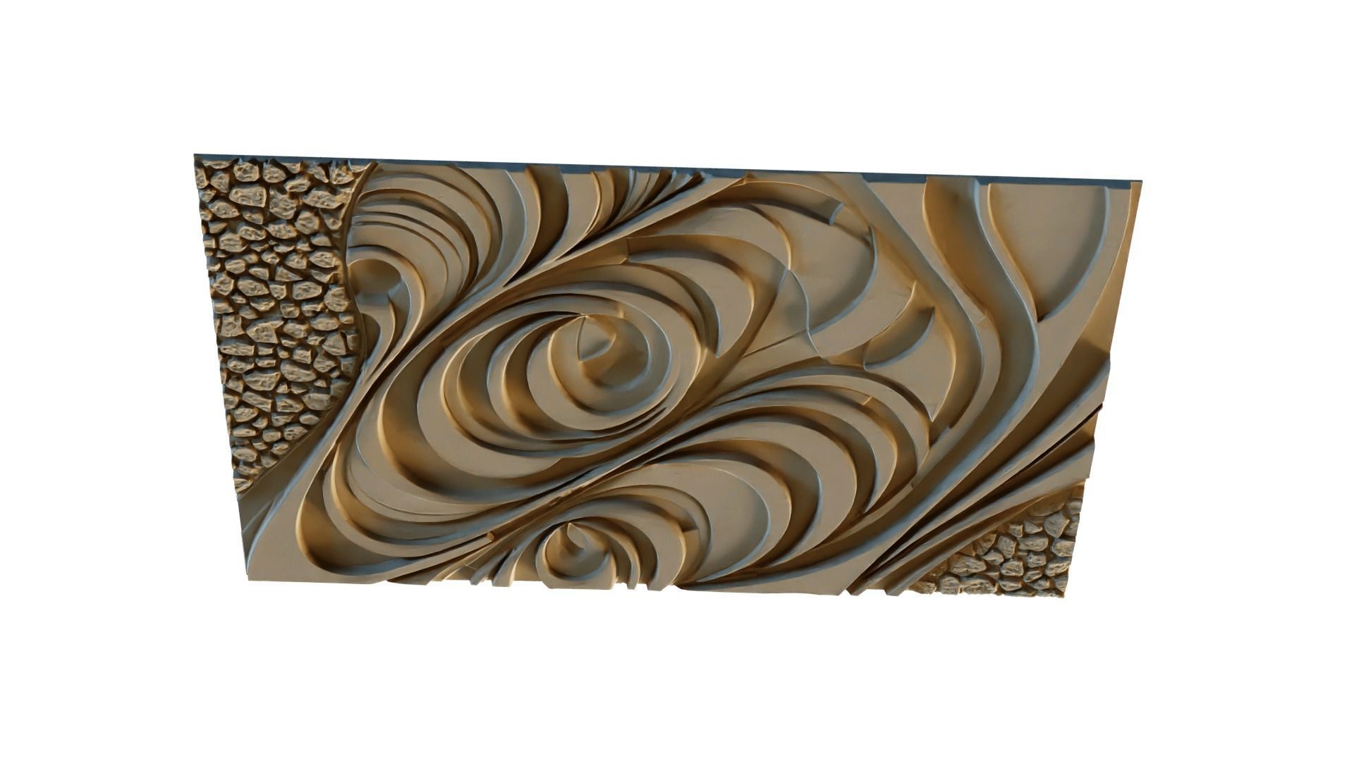 mural decor set wall panel 22 3D model_1