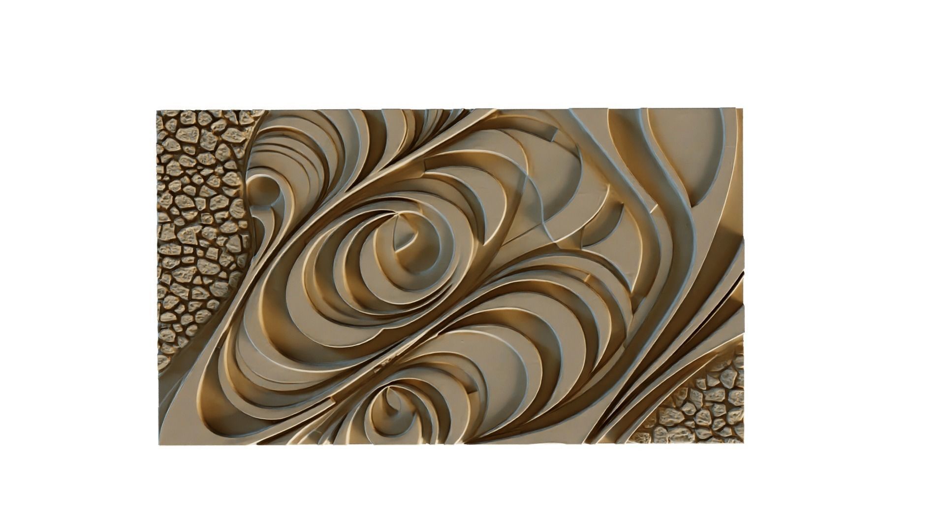 mural decor set wall panel 22 3D model_2