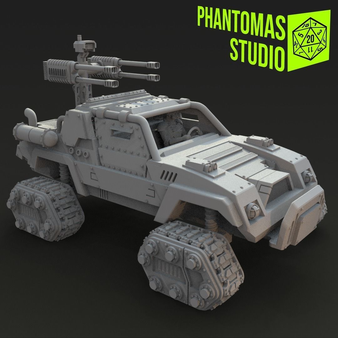 Lycan Assault Truck 3D print model_4