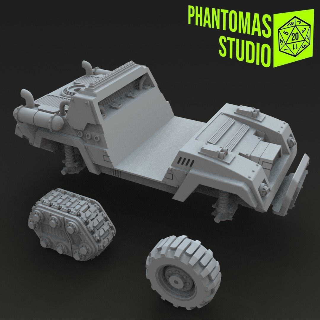 Lycan Assault Truck 3D print model_3