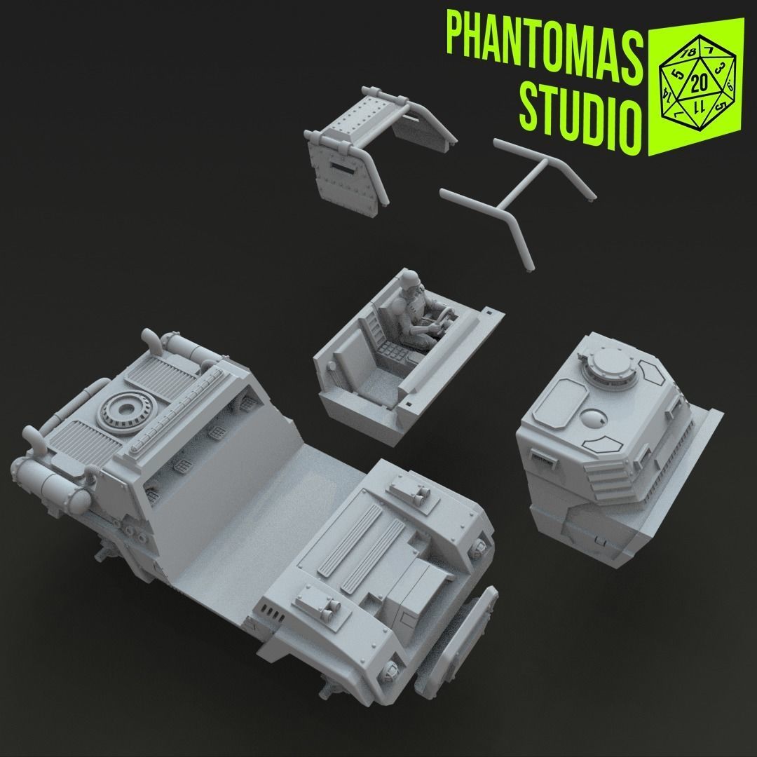 Lycan Assault Truck 3D print model_2
