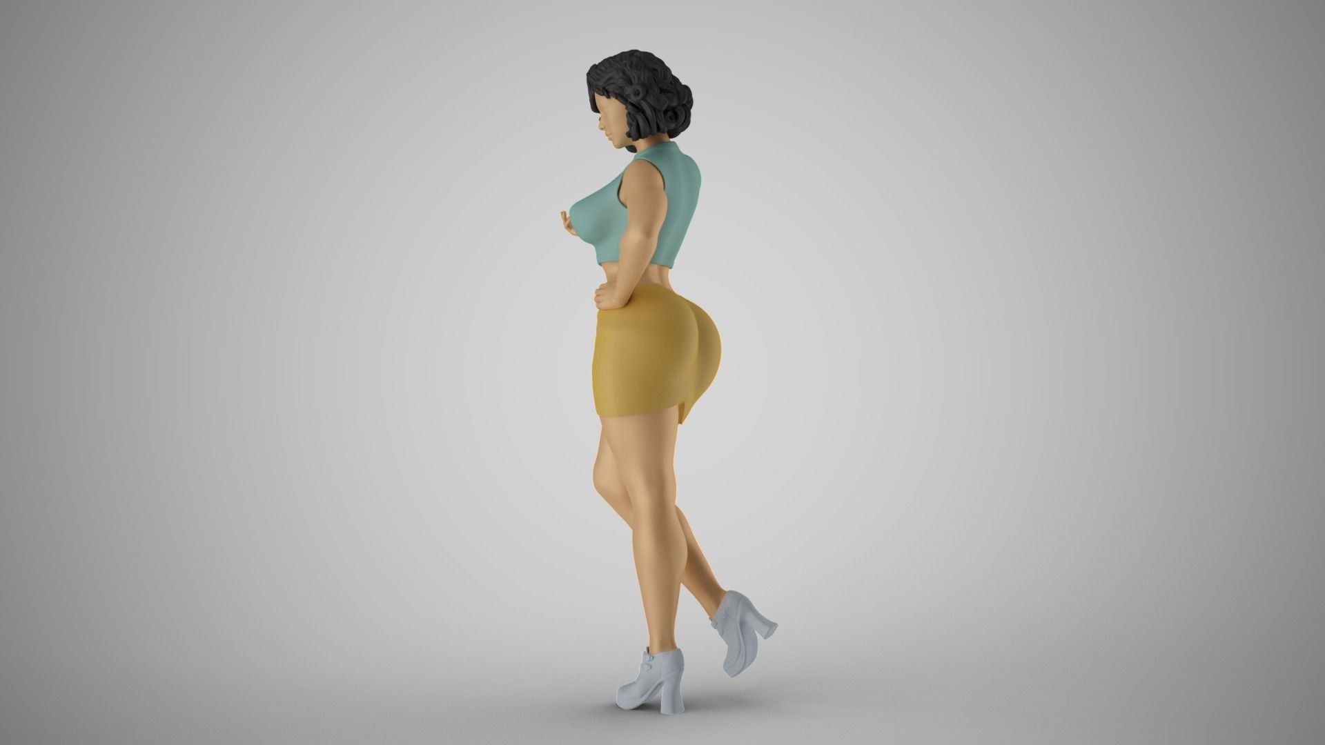 City Girl 6 3D print model_9