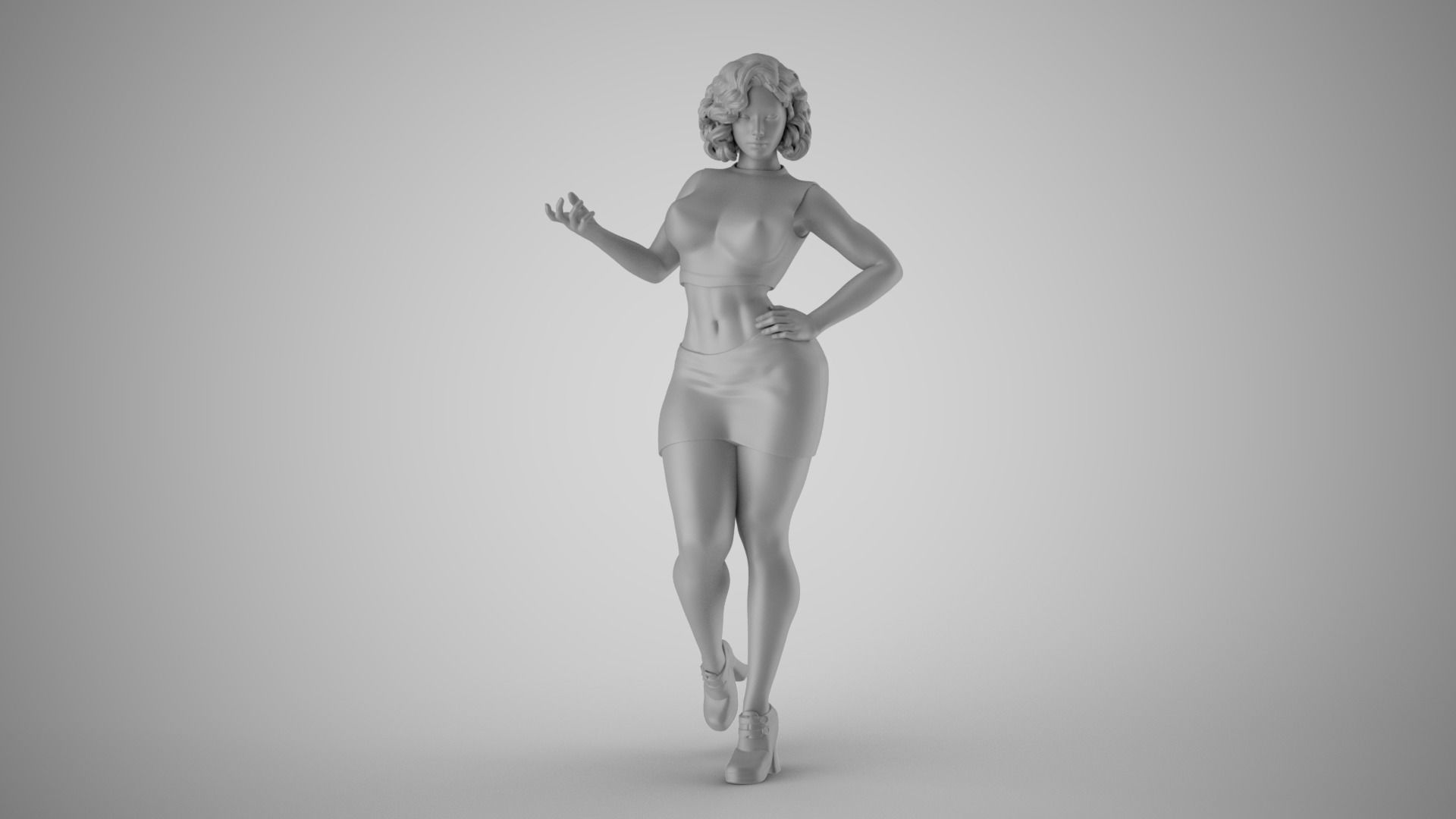 City Girl 6 3D print model_2