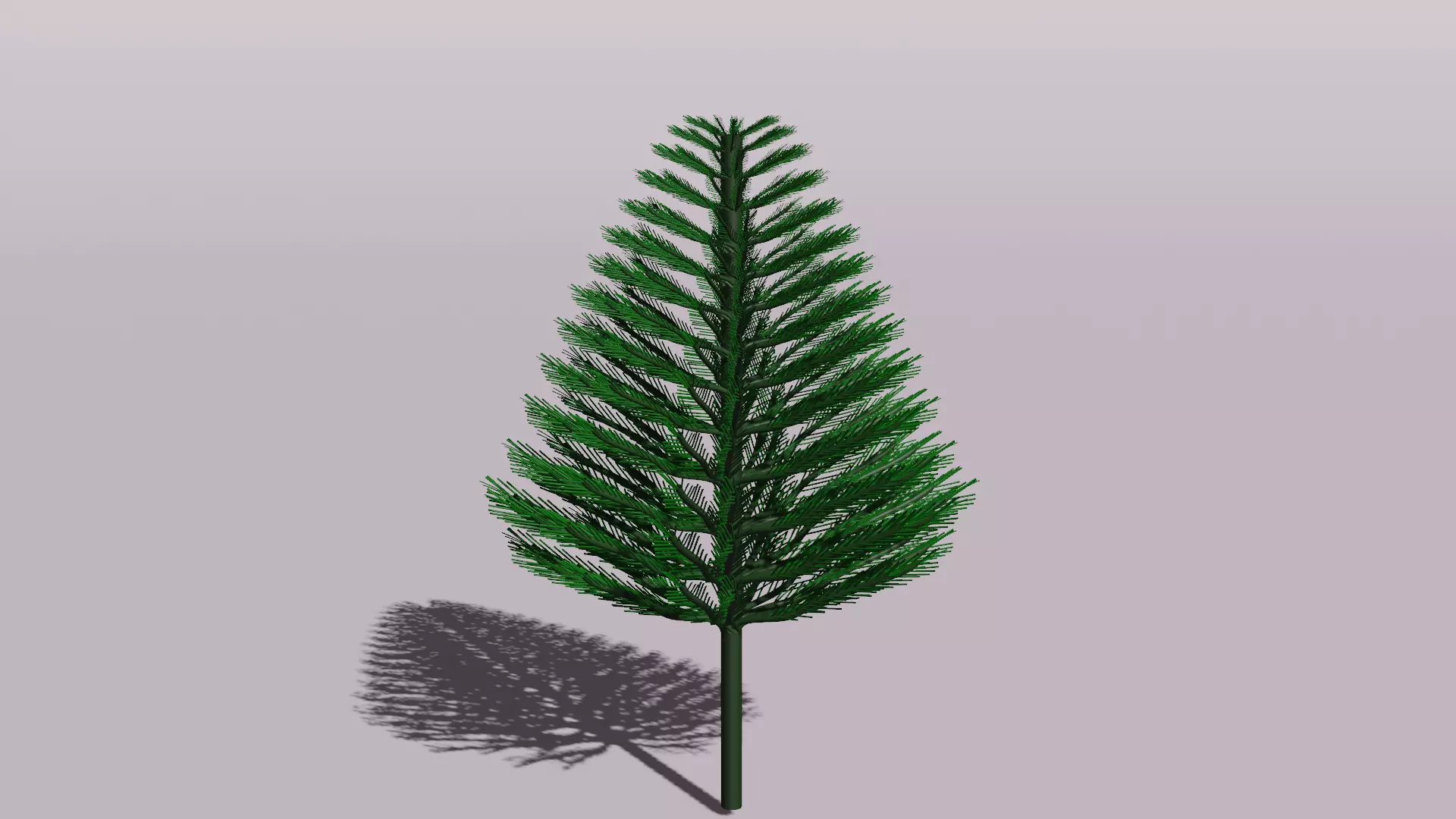 Christmas tree Low-poly 3D model_0