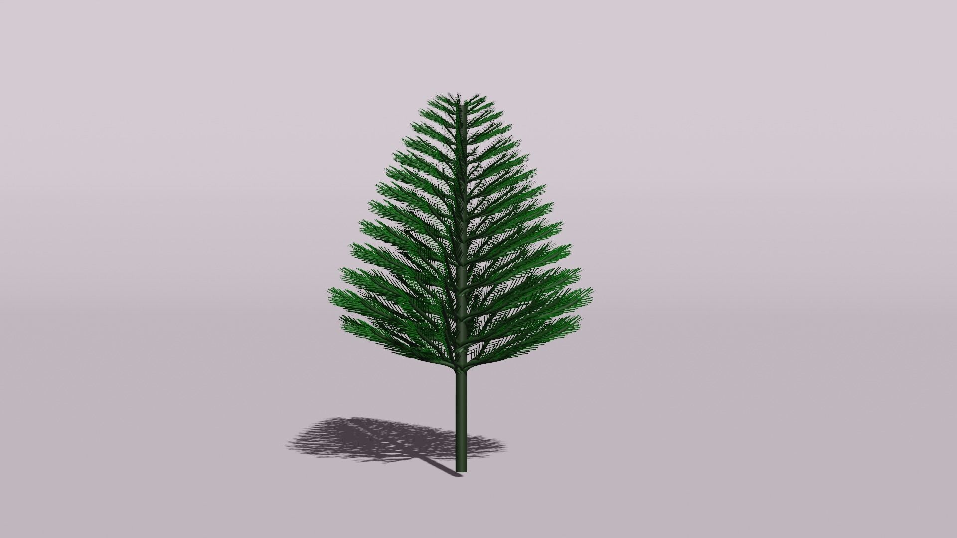 Christmas tree Low-poly 3D model_1