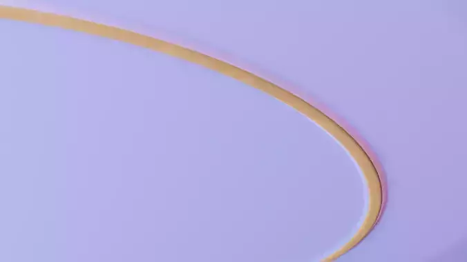 Low Poly Large Blue Plate