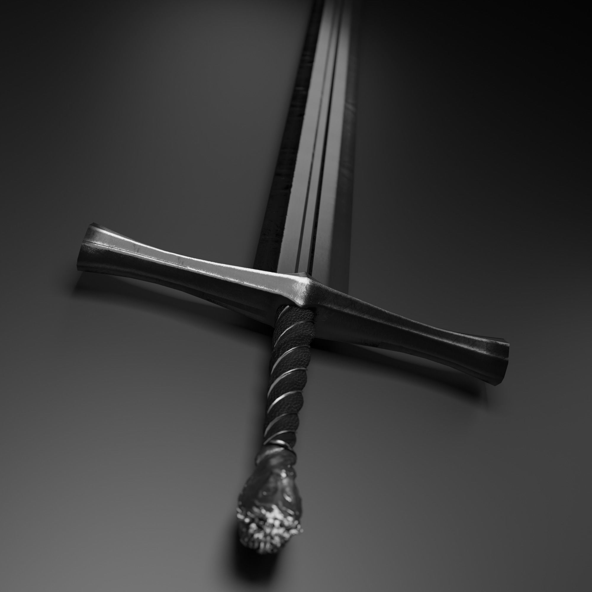 Lion Sword Low-poly 3D model_4