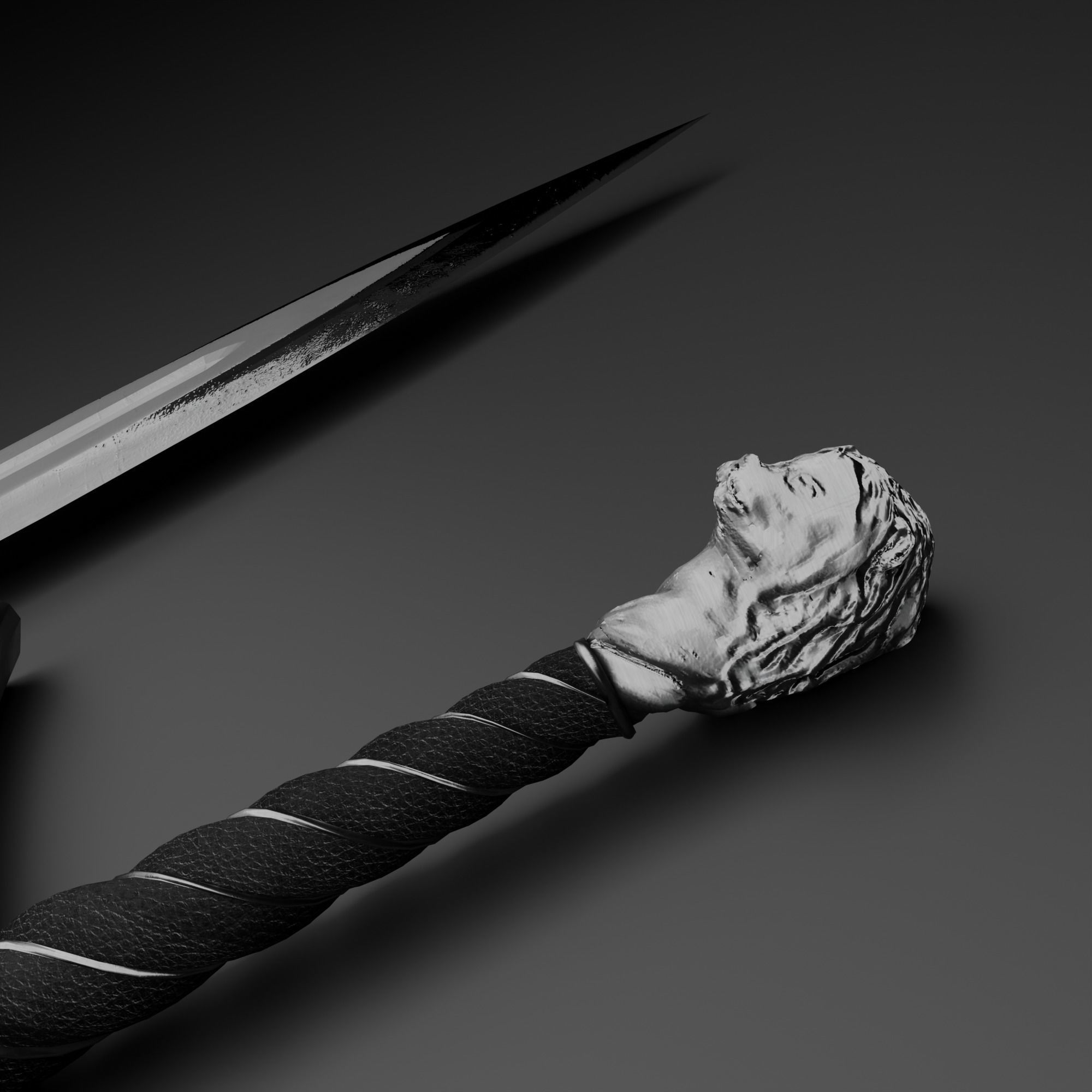 Lion Sword Low-poly 3D model_6