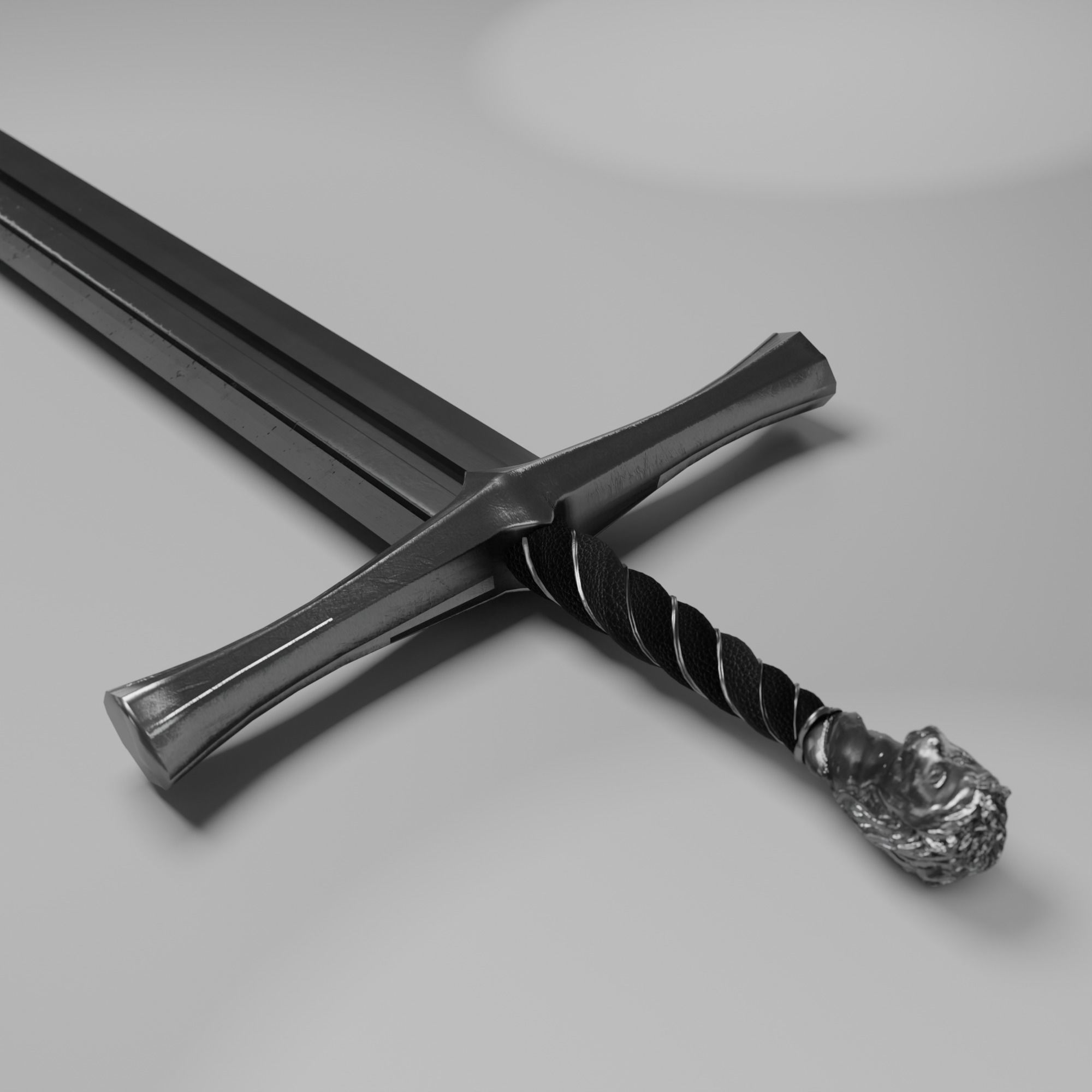 Lion Sword Low-poly 3D model_2
