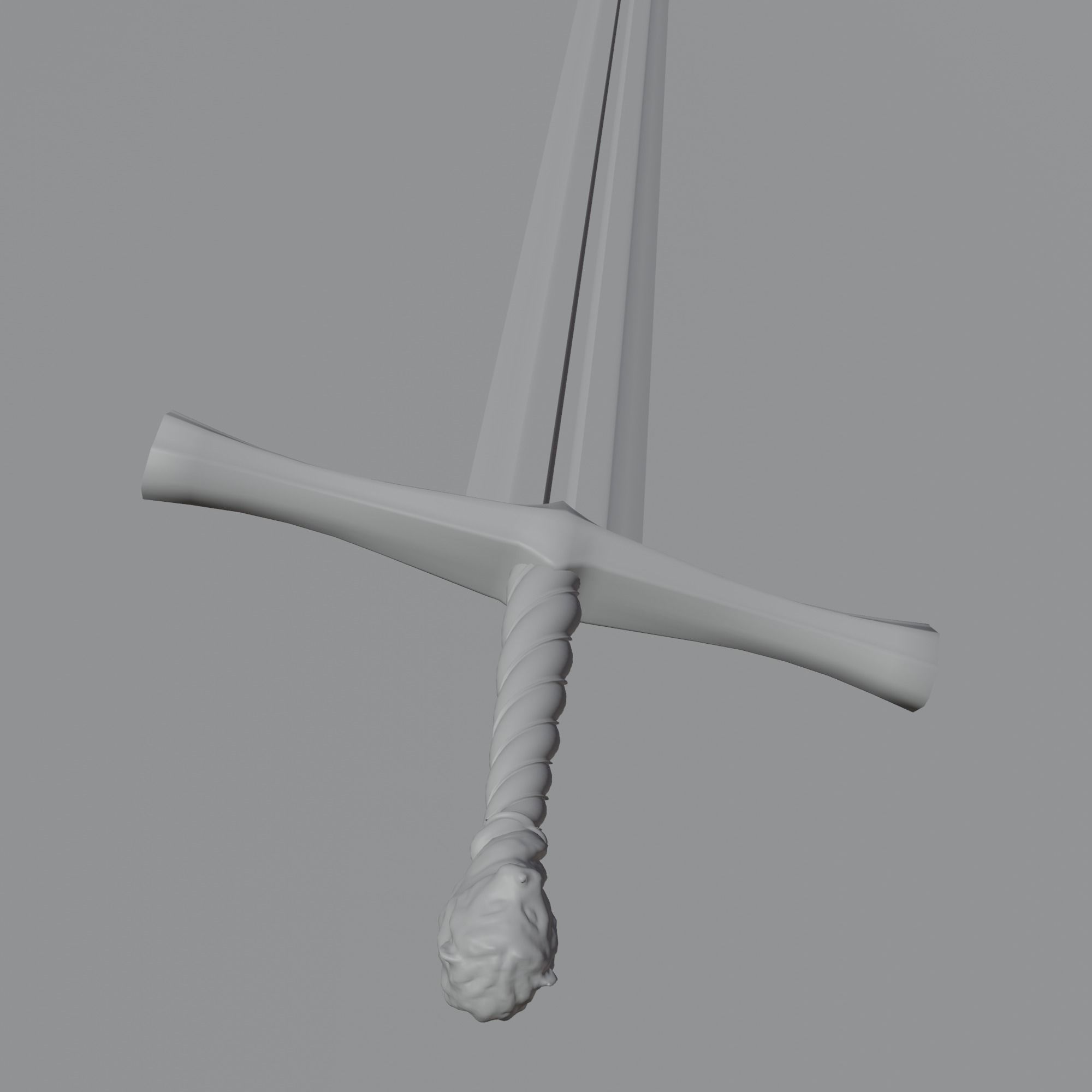 Lion Sword Low-poly 3D model_5