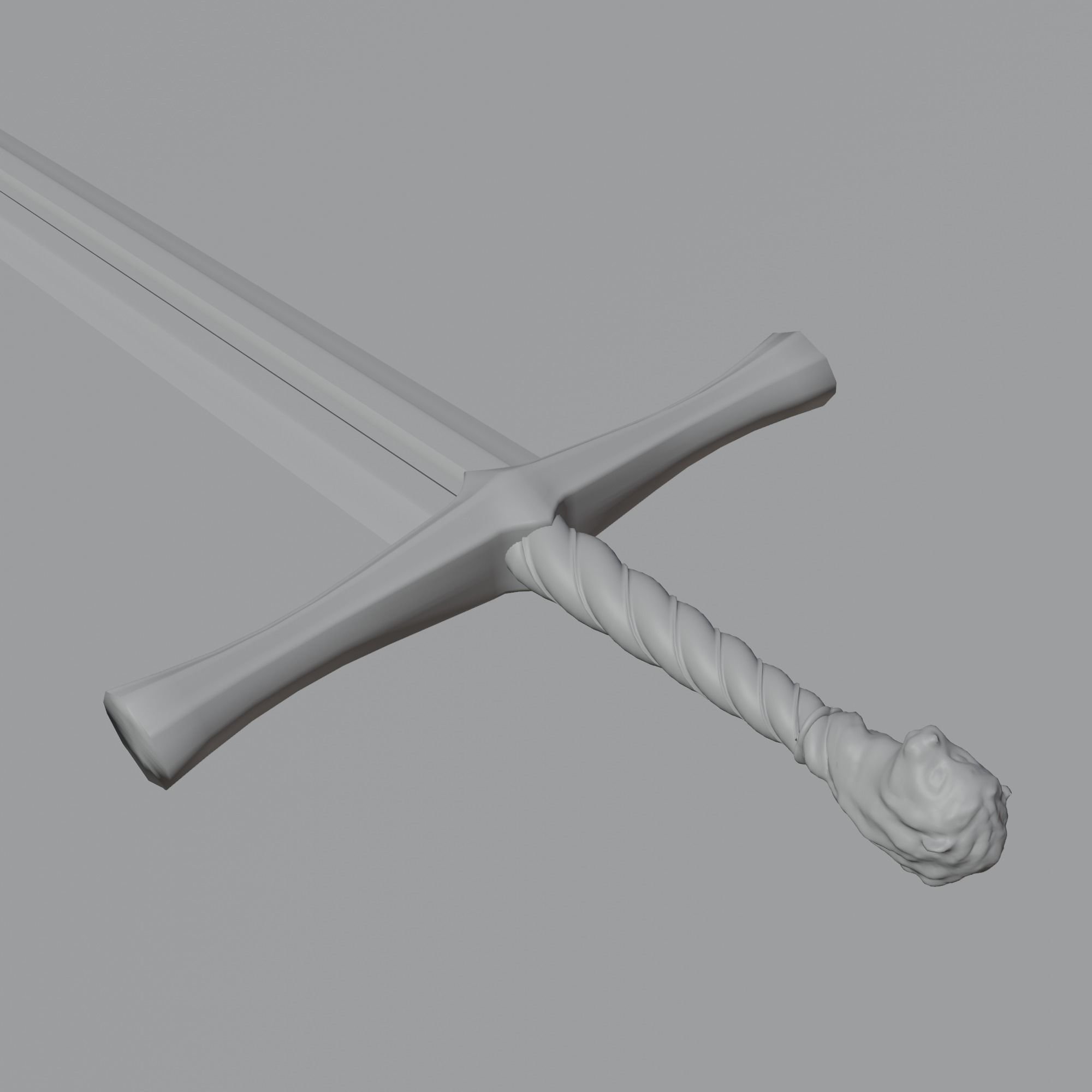 Lion Sword Low-poly 3D model_3