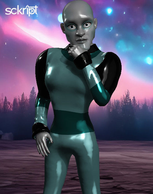 Sckript Toon Series Science-fiction collection The co-pilot Low-poly 3D model_2