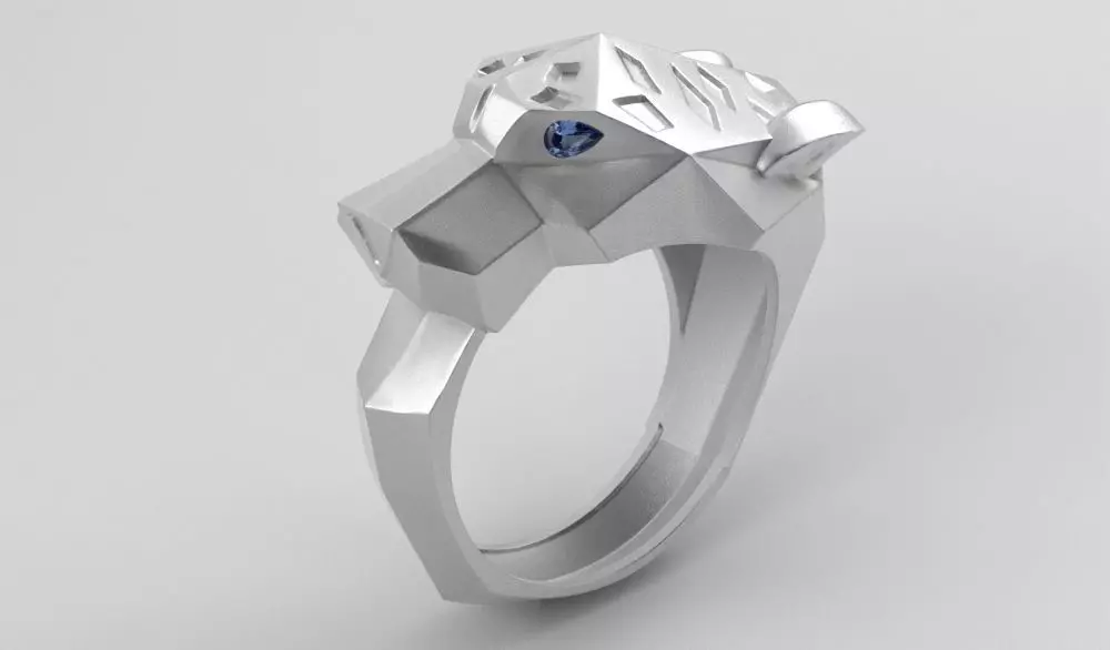 PHANTER RING - ANILLO PANTERA 3D print model_9