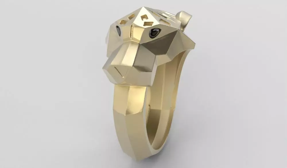 PHANTER RING - ANILLO PANTERA 3D print model_4