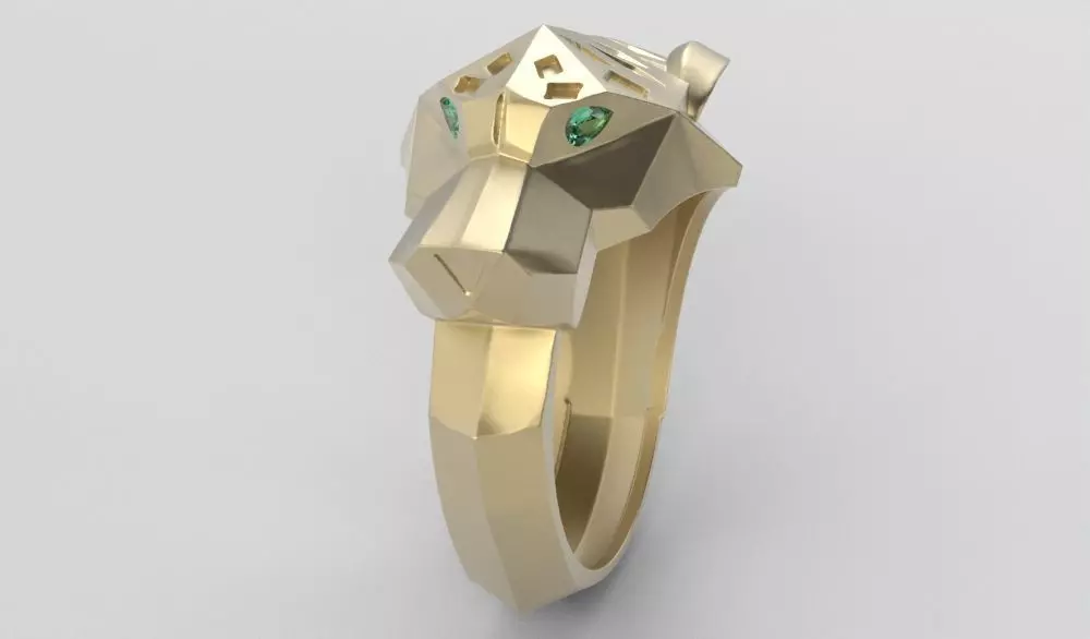 PHANTER RING - ANILLO PANTERA 3D print model_3