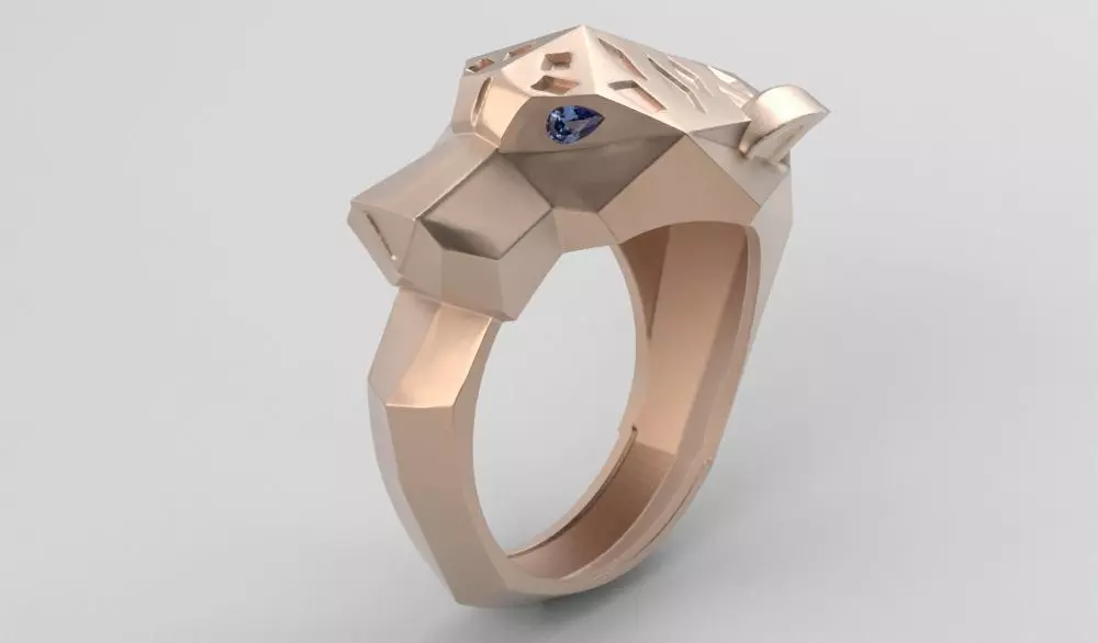 PHANTER RING - ANILLO PANTERA 3D print model_8