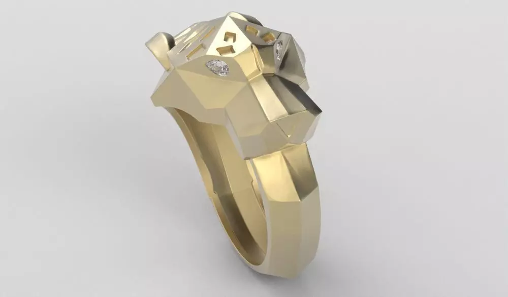 PHANTER RING - ANILLO PANTERA 3D print model_7