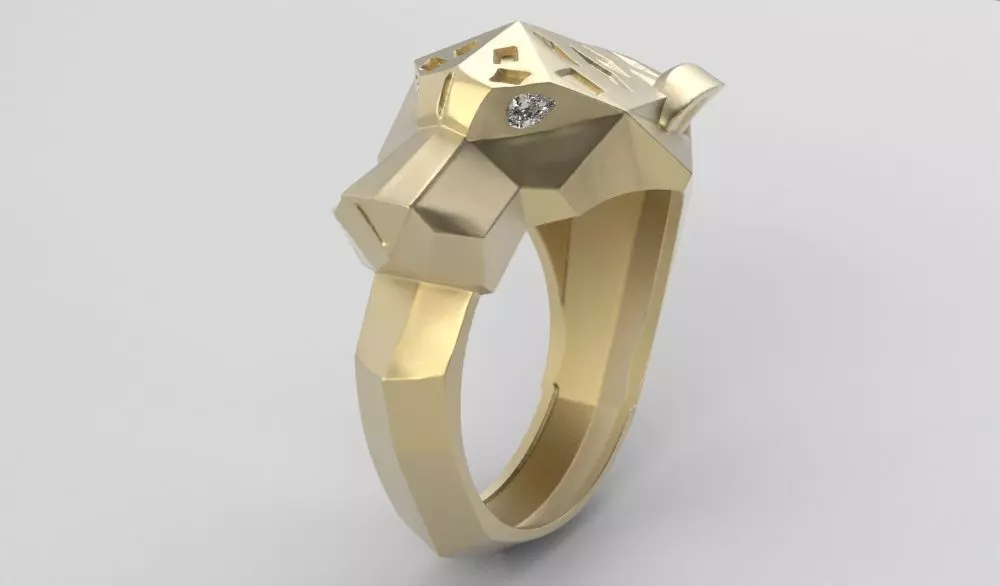 PHANTER RING - ANILLO PANTERA 3D print model_2