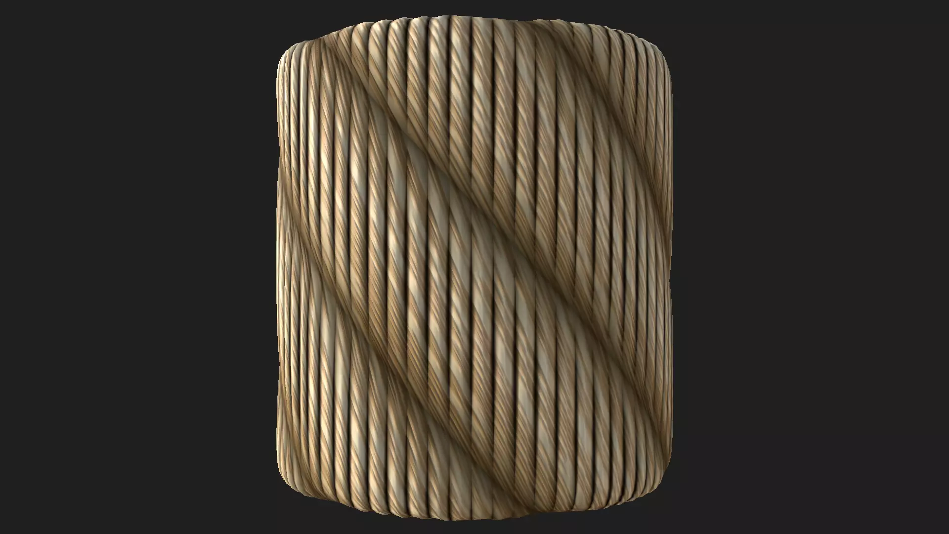 Seamless PBR rope material Texture_0