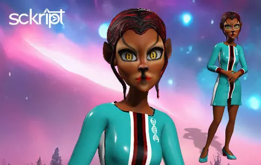 Sckript Toon Series Science-fiction collection The Doctor Low-poly 3D model_0