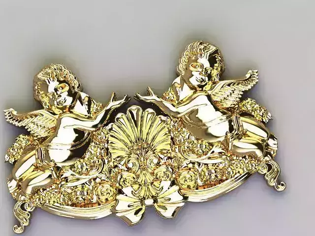 baby angel pendant zbrush version 