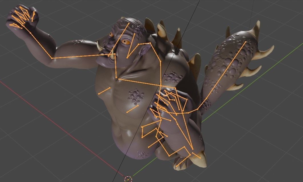 Thraxor the Venomous Brute Low-poly 3D model_5