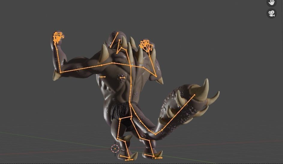 Thraxor the Venomous Brute Low-poly 3D model_7